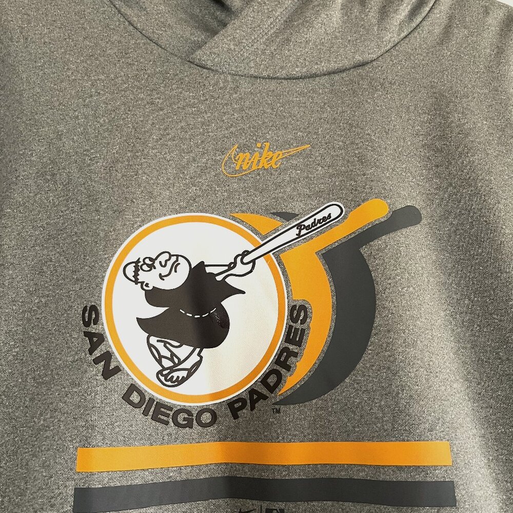 Women's Padres Levelwear Heather Gray Evian Pullover Hoodie